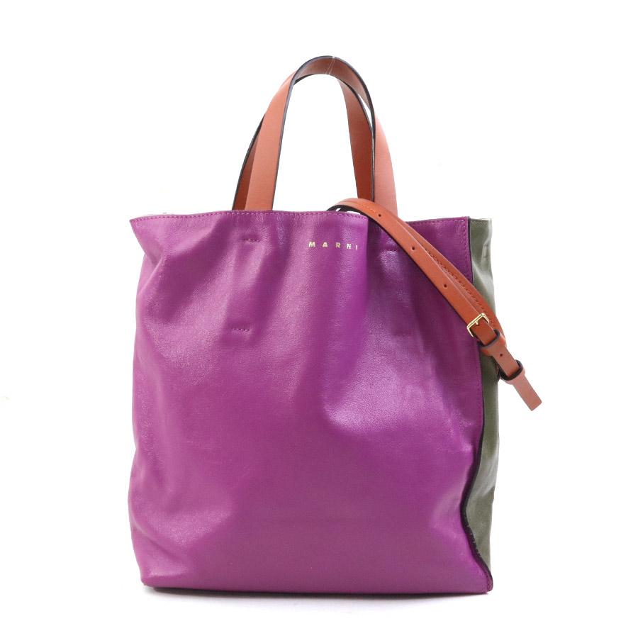 ♡*様 MARNI マルチカラーハンドバッグ MARNI（マルニ） ハンドバッグ ショルダーバッグ レザー マルチカラー