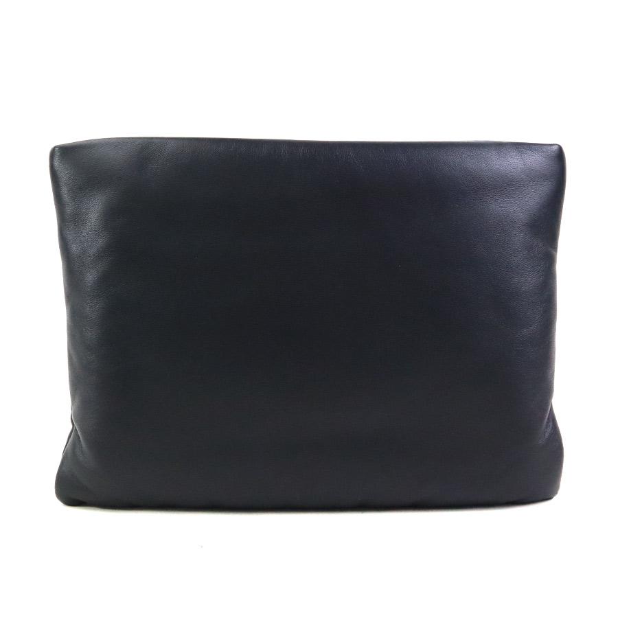 サンローラン SAINT LAURENT クラッチバッグ レザー ブラック