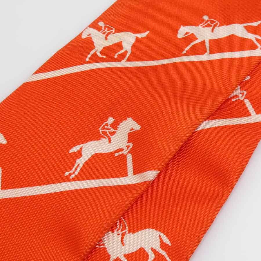 HERMES（エルメス） スカーフ ツイリー シルク オレンジ : ブランド