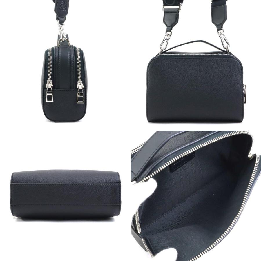 近々削除予定11/27まで限定値下LOEWE ブラック レザー ショルダーバッグ LOEWE（ロエベ） ショルダーバッグ カメラ クロスボディバッグ レザー