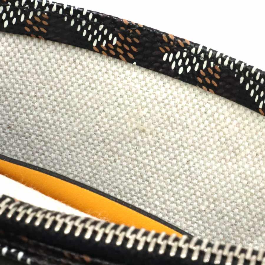 ゴヤール GOYARD ショルダーバッグ プリュメ PVCコーティングキャンバス ブラック レディース 送料無料【中古】 90033g GOYARD（ゴヤール） ショルダーバッグ プリュメ PVCコーティング