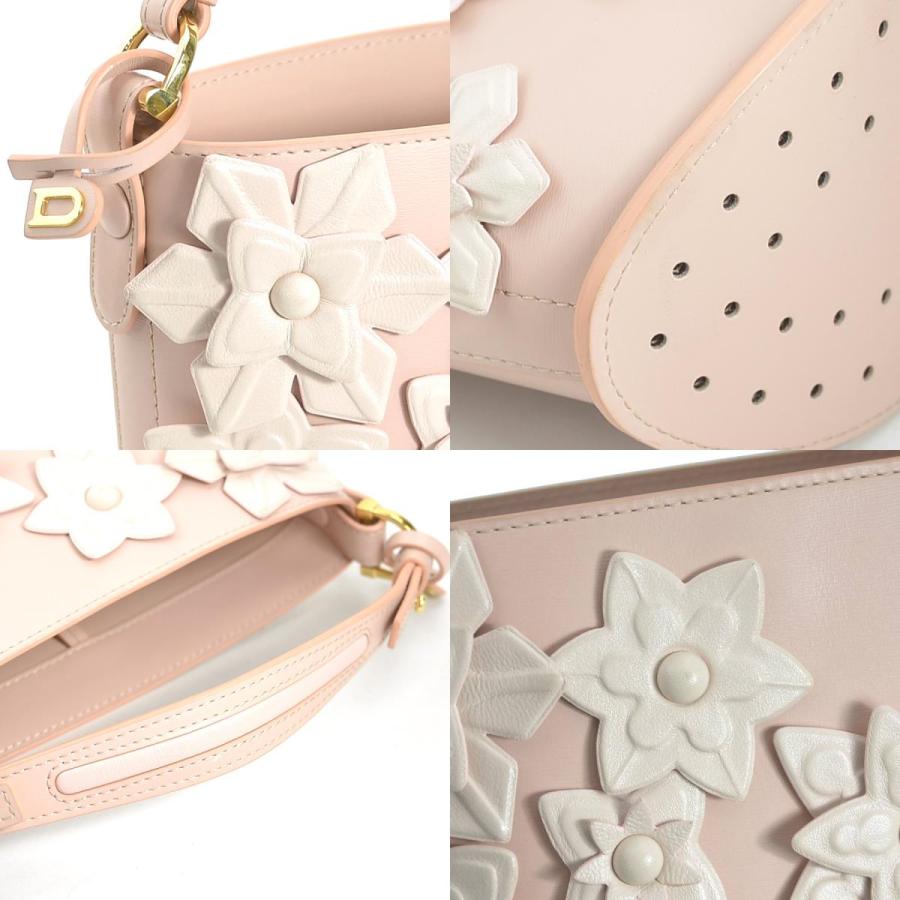 デルヴォーDelvauxパン ミニ バケットパン ミニ バケット ピンク レザー GO5H DELVAUX デルヴォー ハンドバッグ Pin パン ミニバケット フラワー
