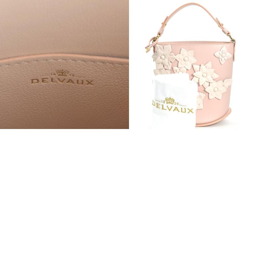 DELVAUX デルヴォー ハンドバッグ Pin パン ミニバケット フラワー