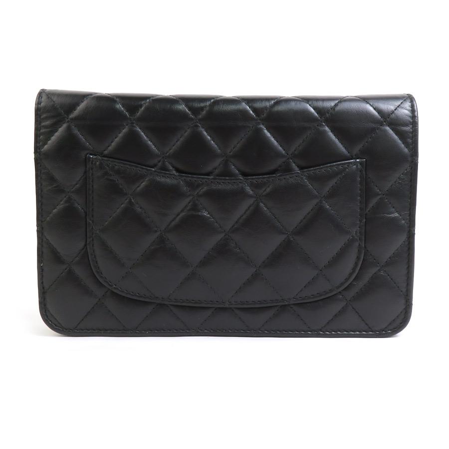 CHANEL（シャネル） チェーンウォレット ラムスキン ブラック