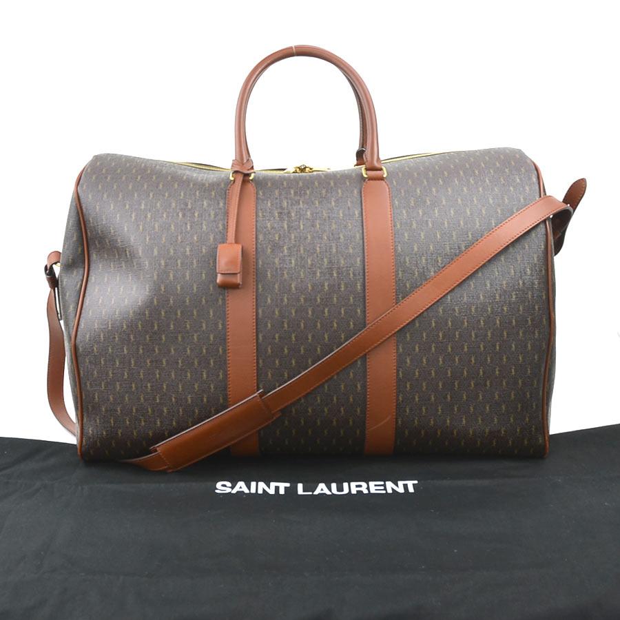 サンローラン SAINT LAURENT ボストンバッグ PVCコーティング