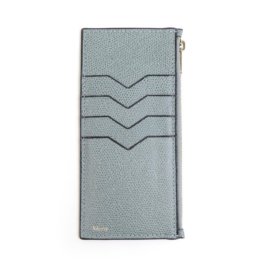 ヴァレクストラ Valextra  チェーンウォレット イジィデ レザー ブルーグレー レディース 送料無料【中古】 90069a Valextra（ヴァレクストラ） チェーンウォレット イジィデ レザー