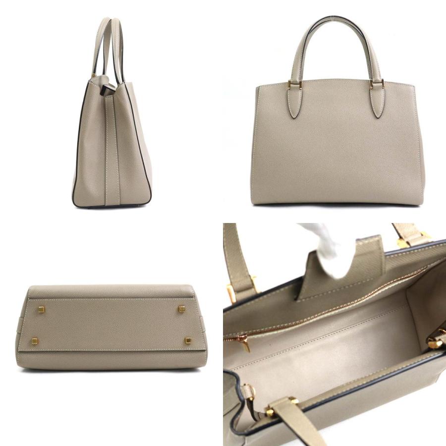 ヴァレクストラトリエンナーレ 2WAY スモール レザーバッグアイボリー