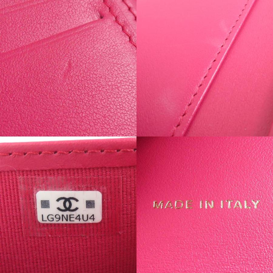 CHANEL（シャネル） 二つ折り財布 ハートココ ラムスキン ブラック