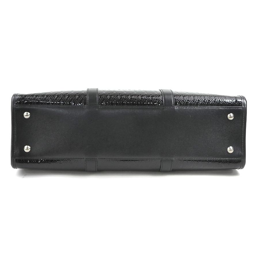 サンローラン SAINT LAURENT ボストンバッグ パテントレザー ブラック