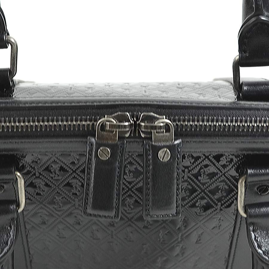 サンローラン SAINT LAURENT ボストンバッグ パテントレザー ブラック
