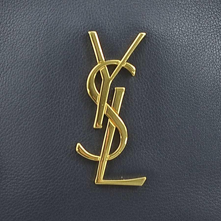 サンローラン SAINT LAURENT ショルダーバッグ レザー ネイビー