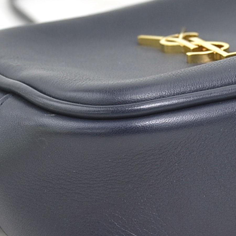 サンローラン SAINT LAURENT ショルダーバッグ レザー ネイビー