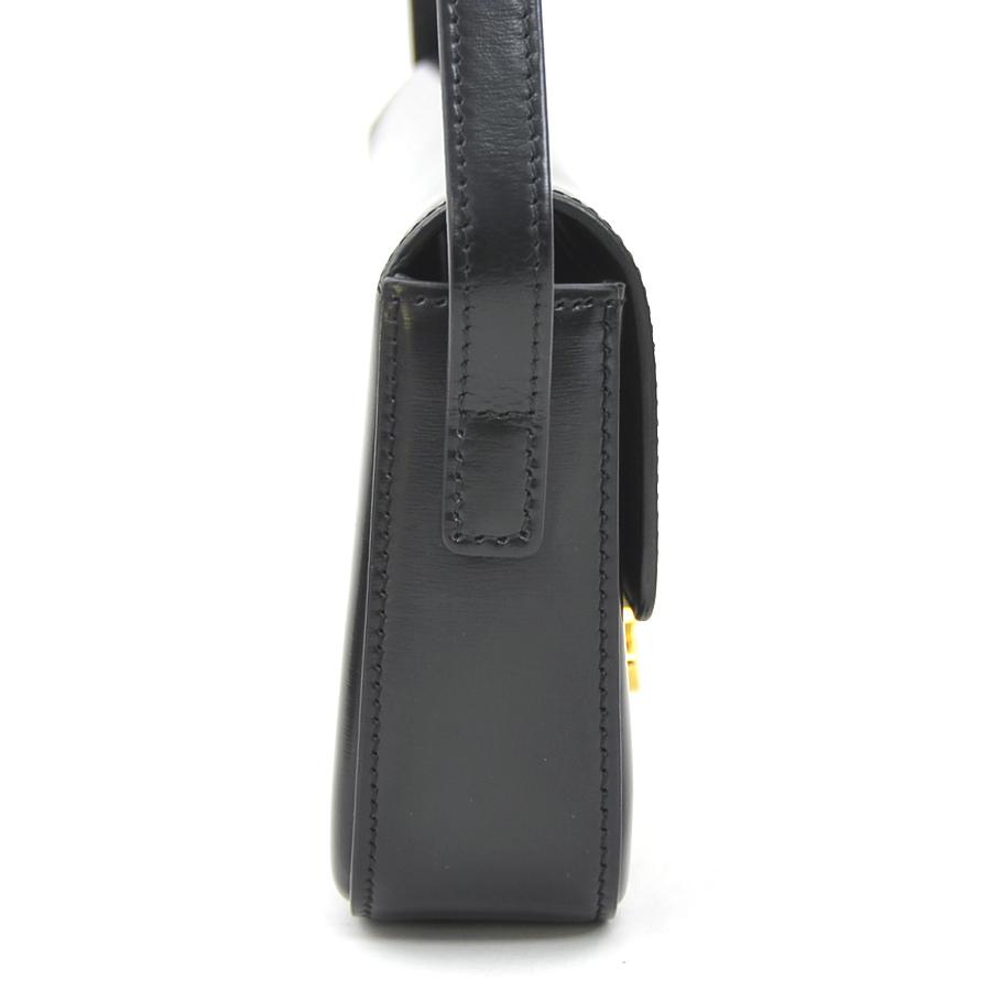 セリーヌ CELINE ショルダーバッグ トリオンフ ショルダーバッグ レザー ブラック レディース 送料無料【中古】 90137g CELINE（セリーヌ） ショルダーバッグ トリオンフ ショルダーバッグ