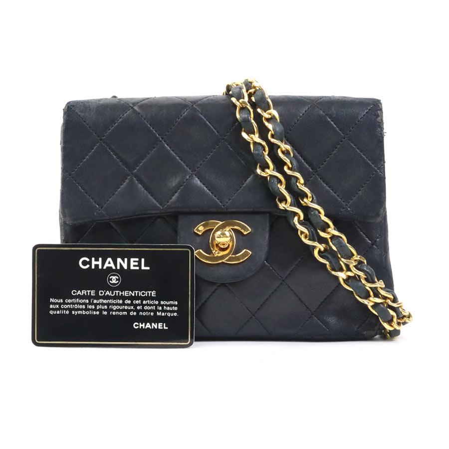 シャネル ブラック ラムスキン ショルダーバッグ CHANEL（シャネル） ショルダーバッグ ラムスキン ブラック : ブランド
