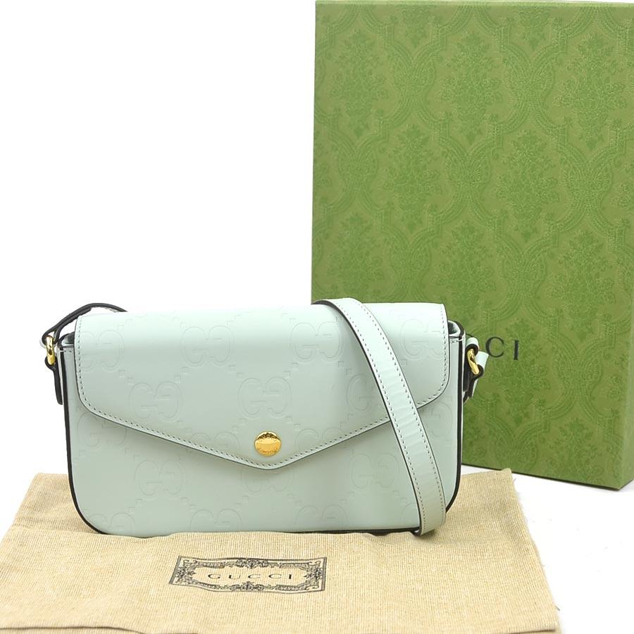 GUCCI（グッチ） ショルダーバッグ スーパーミニ レザー ペール