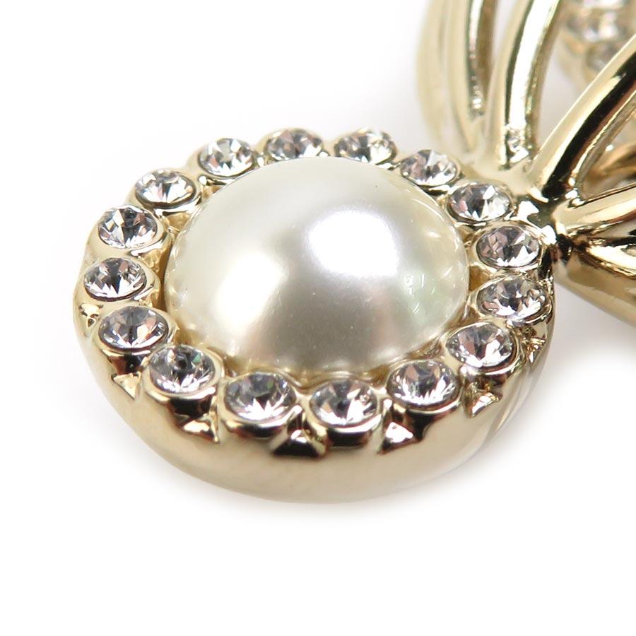 CHANEL（シャネル） ブローチ 鳥かご メタル/フェイクパール/ストーン