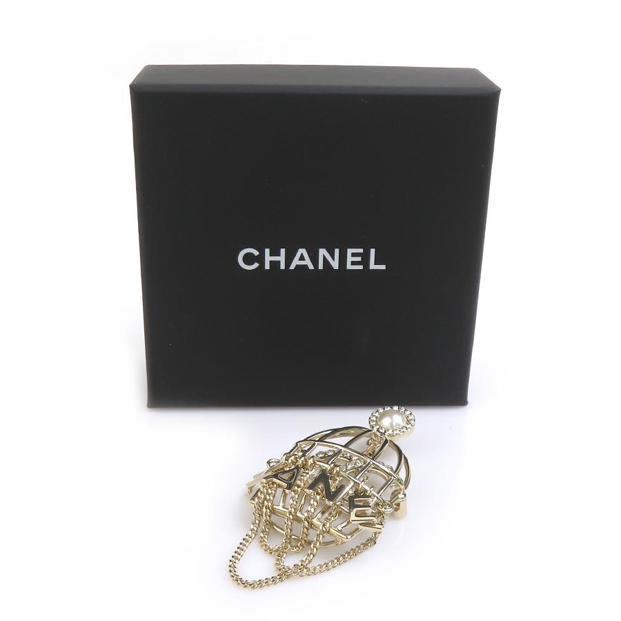 CHANEL（シャネル） ブローチ 鳥かご メタル/フェイクパール/ストーン