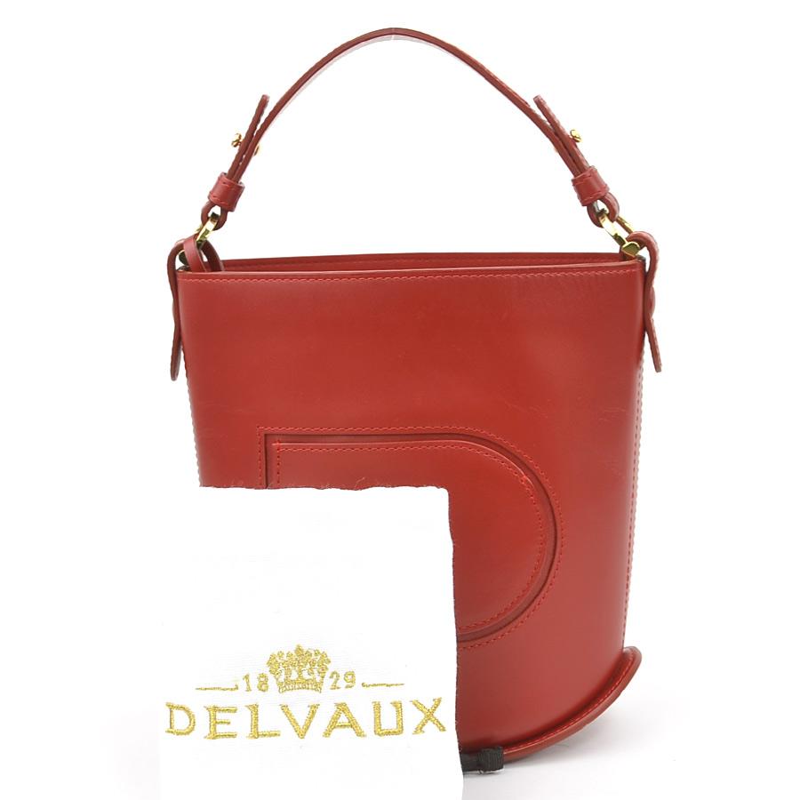 デルヴォー DELVAUX ハンドバッグ パン ミニ バケット レザー レッド