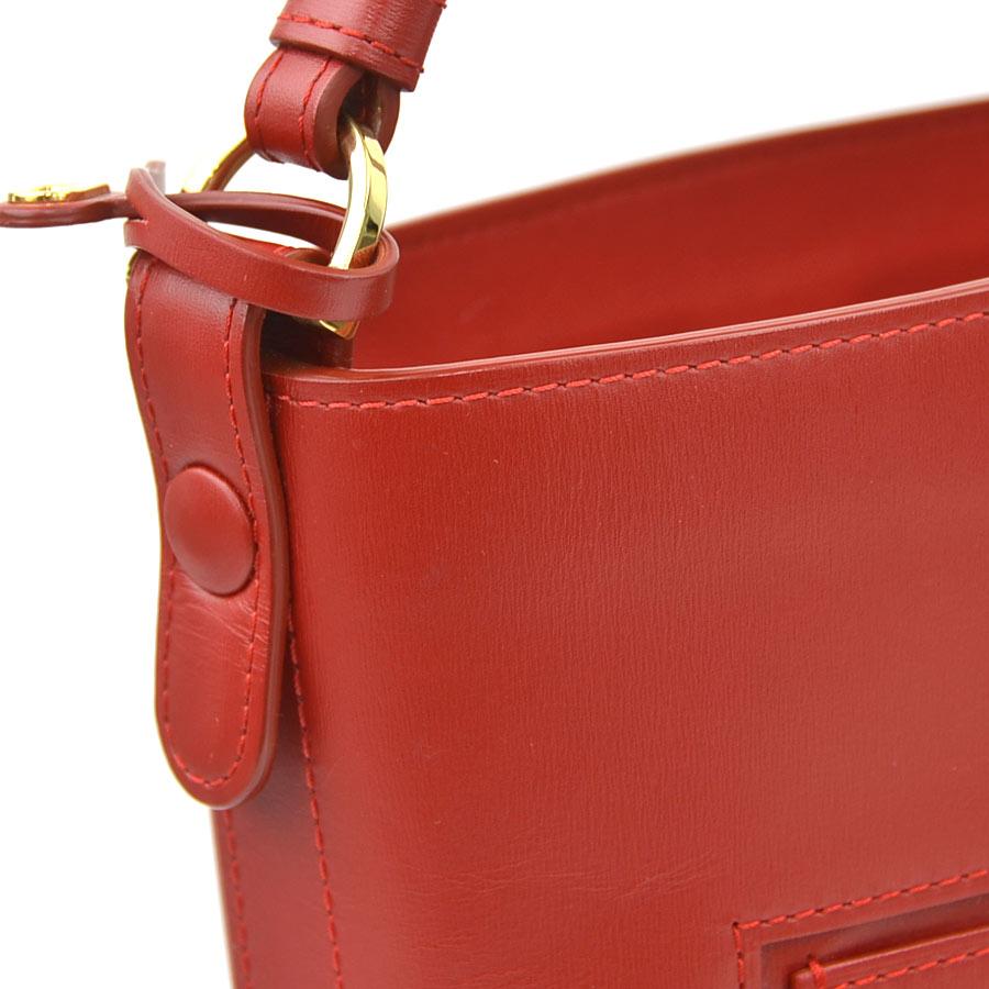 デルヴォー DELVAUX ハンドバッグ パン ミニ バケット レザー レッド