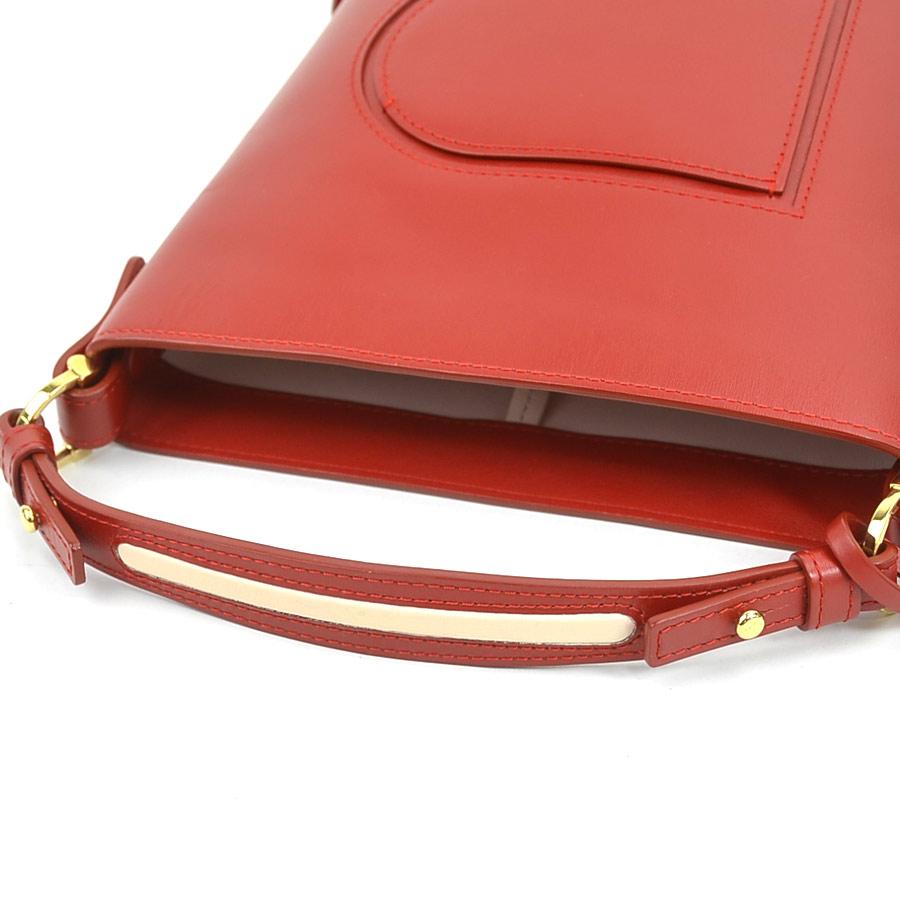 デルヴォー DELVAUX ハンドバッグ パン ミニ バケット レザー レッド