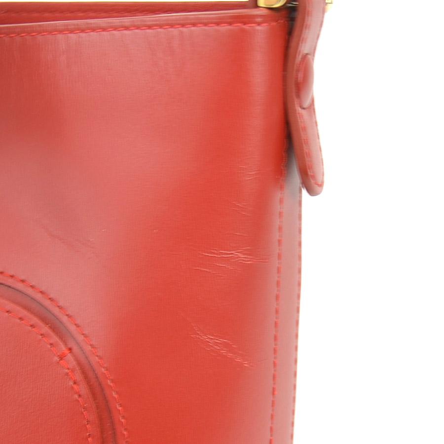 デルヴォー DELVAUX ハンドバッグ パン ミニ バケット レザー レッド