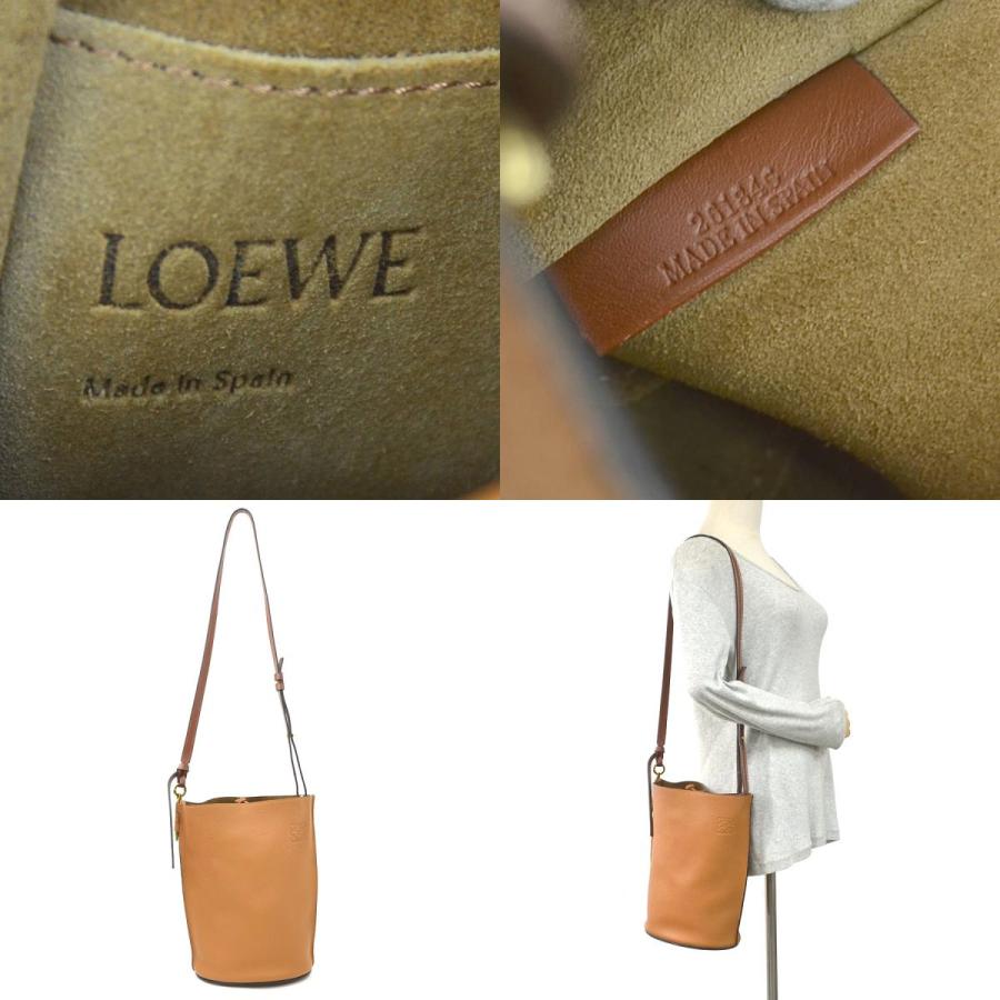 LOEWE ロエベ ショルダーバッグ ゲートバケットバッグ レザー