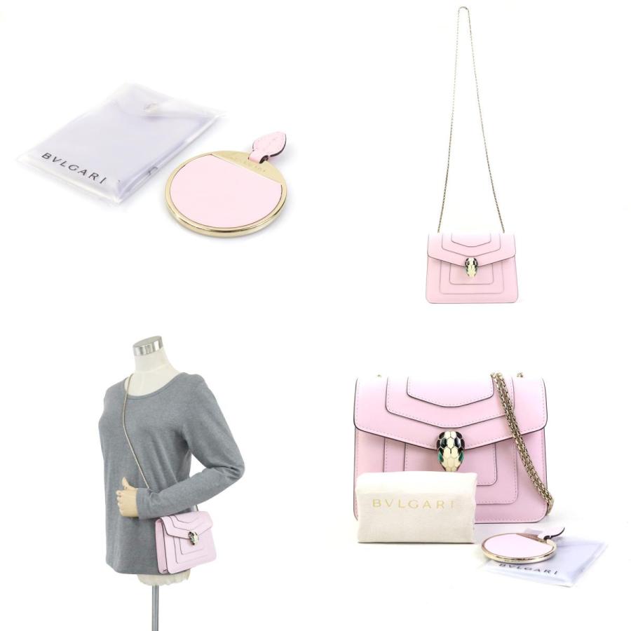 極美品 BVLGARI ブルガリ セルペンティ フォーエバー ショルダーバッグ BVLGARI ブルガリ ショルダーバッグ セルペンティ フォーエバー レザー