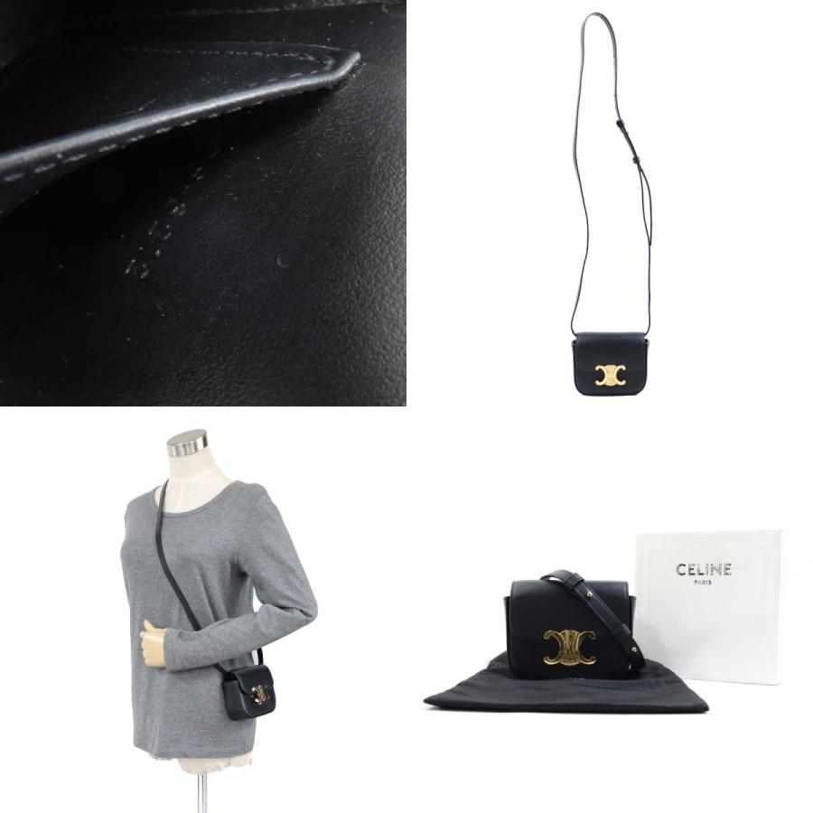 CELINE セリーヌ ショルダーバッグ トリオンフ ミニ クロード レザー