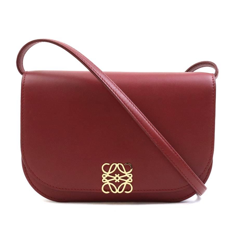 LOEWE ロエベ ゴヤ ショルダーバッグ レッド 14060 レディース【中古】 90199a LOEWE（ロエベ） ショルダーバッグ ゴヤ レザー レッド : ブランド