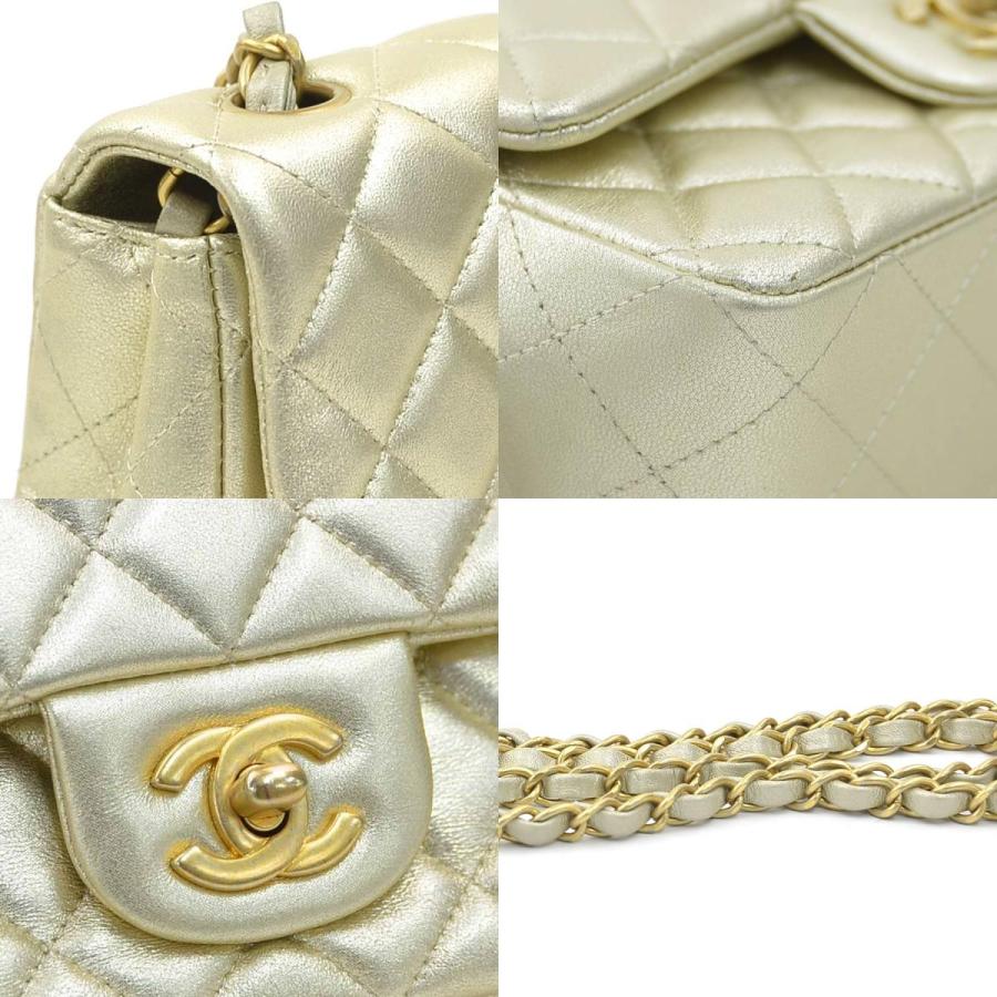 CHANEL（シャネル） ショルダーバッグ レザー ゴールド : ブランド
