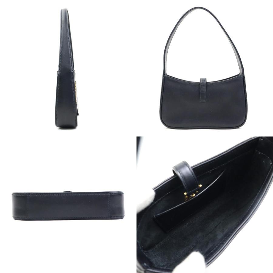 サンローラン SAINT LAURENT ハンドバッグ Le 5 A 7 レザー ブラック