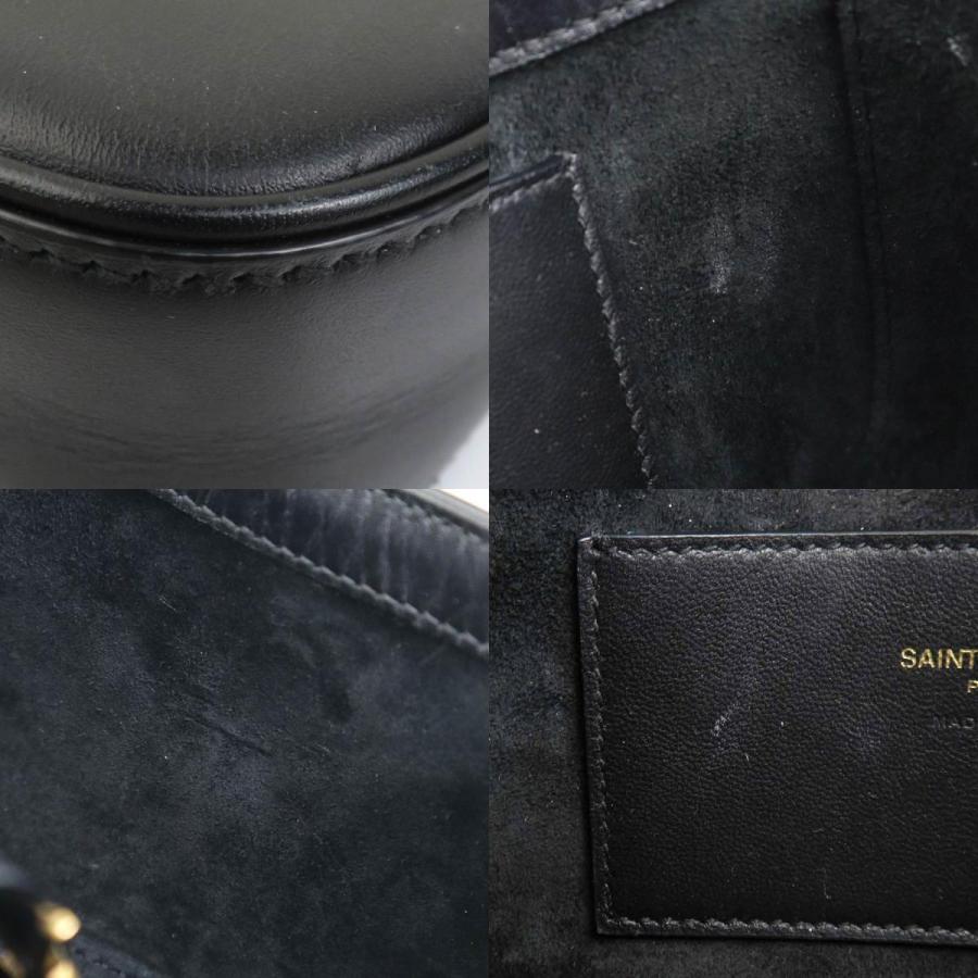 サンローラン SAINT LAURENT ハンドバッグ Le 5 A 7 レザー ブラック