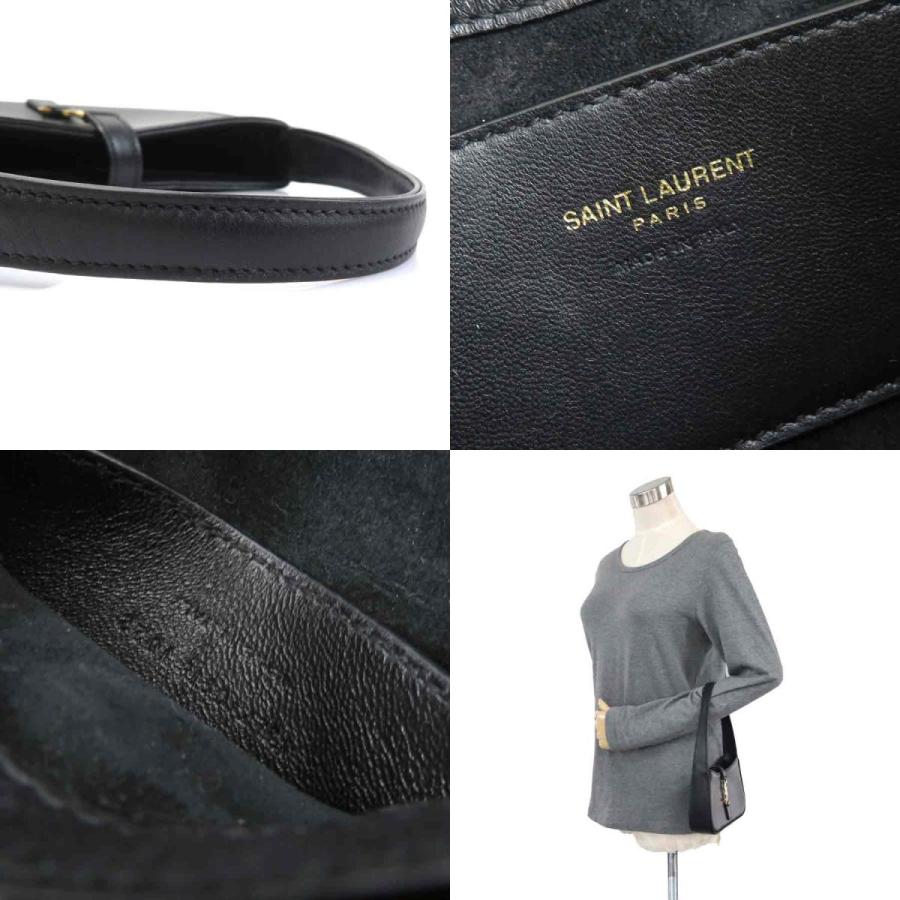 サンローラン SAINT LAURENT ハンドバッグ Le 5 A 7 レザー ブラック