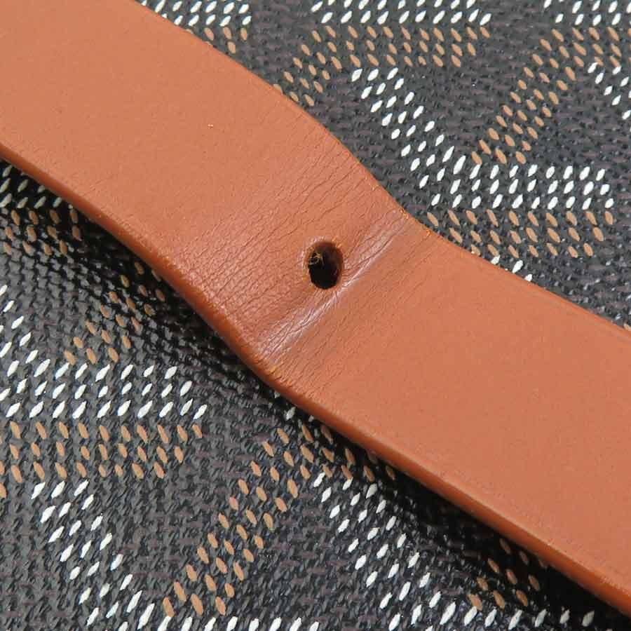 ゴヤール GOYARD  ウォッチケース 腕時計ケース PVCコーティングキャンバス/レザー ブラック×ブラウンの画像