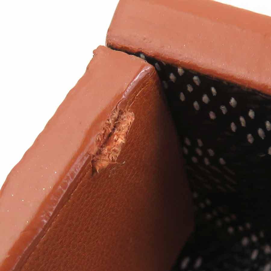 ゴヤール GOYARD  ウォッチケース 腕時計ケース PVCコーティングキャンバス/レザー ブラック×ブラウンの画像