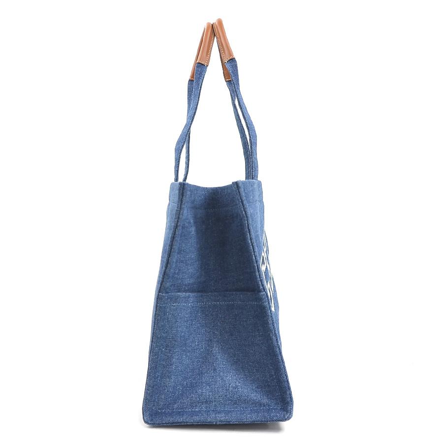 CELINE（セリーヌ） トートバッグ ラージ カバ デニム ブルー