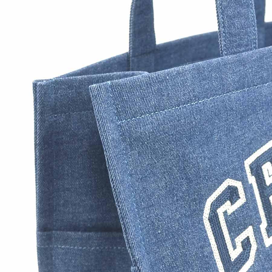CELINE（セリーヌ） トートバッグ ラージ カバ デニム ブルー
