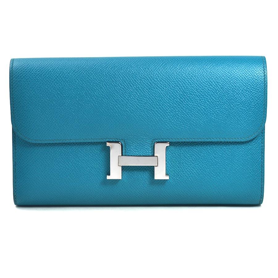 HERMES（エルメス） 長財布 コンスタンスロング ヴォ―エプソン ブルー