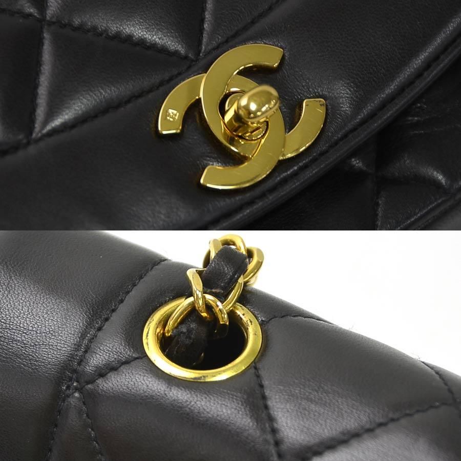 【CHANEL】シャネル チェーンショルダー ココマーク ダイアナ マトラッセ ラムスキン 黒 レディース ショルダーバッグ CHANEL（シャネル） チェーンショルダー ココマーク ダイアナ