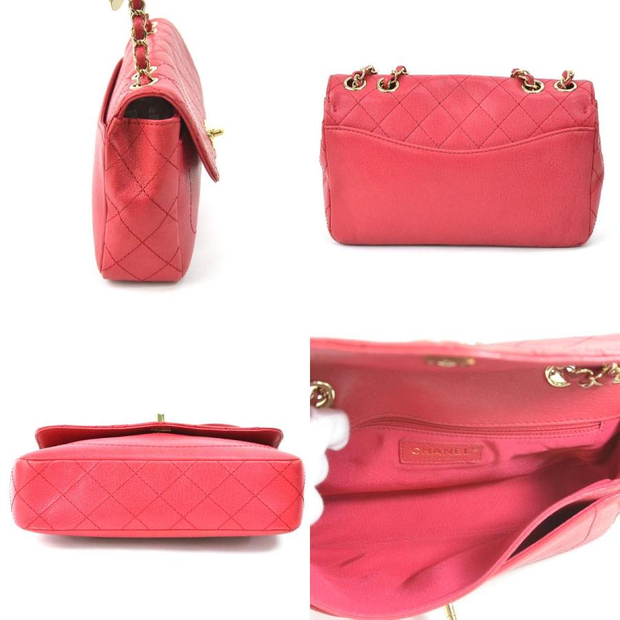 CHANEL（シャネル） ショルダーバッグ レザー ピンク : ブランド