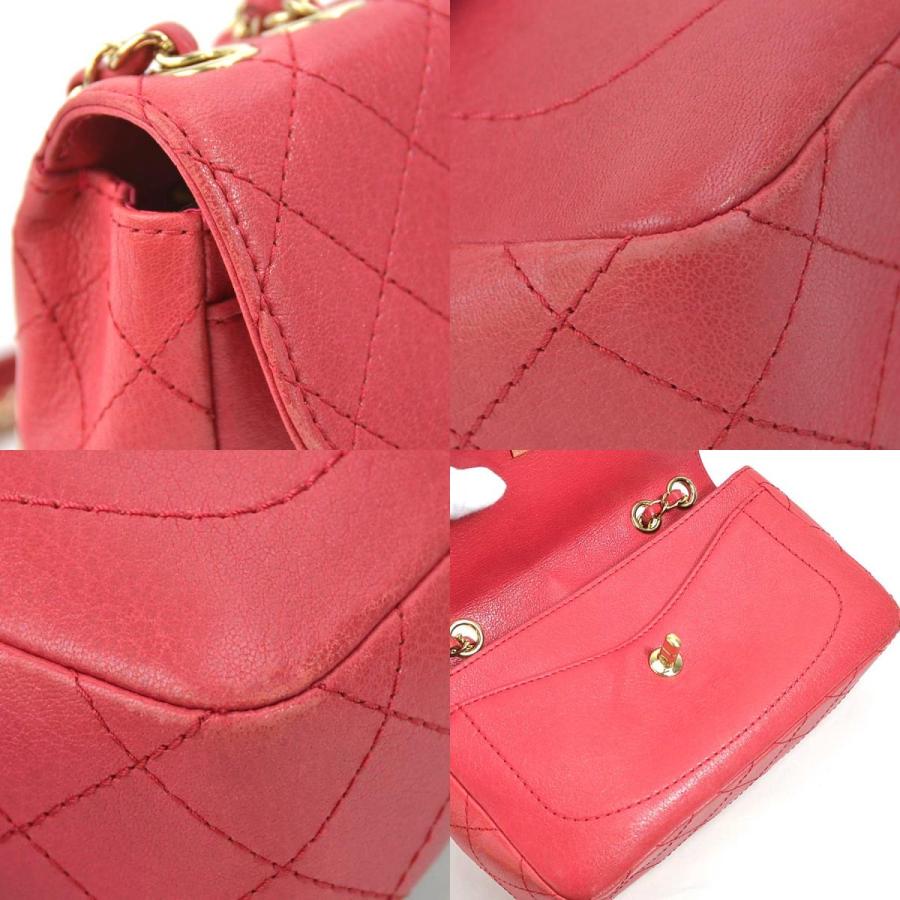 CHANEL（シャネル） ショルダーバッグ レザー ピンク : ブランド