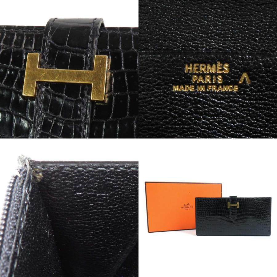 HERMES（エルメス） 二つ折り長財布 ベアンクラシック ポロサス