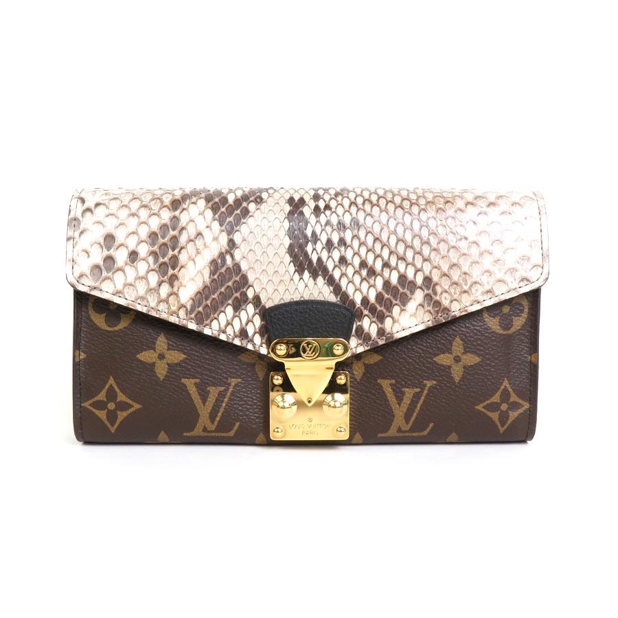 美品！！LOUISVUITTON 長財布 ポルトフォイユ・パラス モノグラム ルイヴィトン パイソン 長財布 モノグラム ポルトフォイユ パラス 蛇
