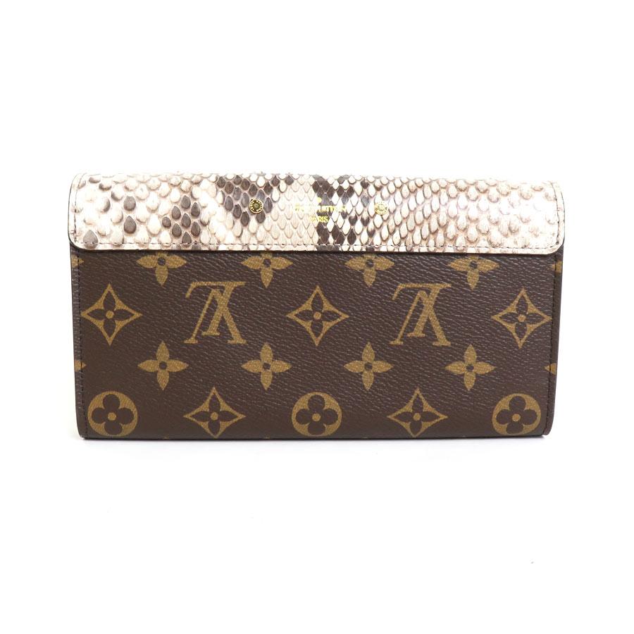 超美品　Louis vuitton　ヴィトン　ポルトフォイユ　パラス　パイソン ルイヴィトン エキゾチック・ポルトフォイユパラス・長財布