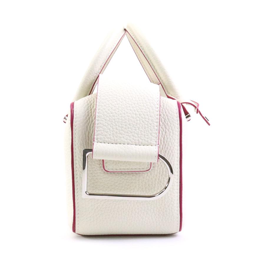 デルヴォー　クールボックス　ミニ　ショルダーバッグ　ハンドバッグ　ホワイト DELVAUX デルヴォー ハンドバッグ ショルダーバッグ クールボックス