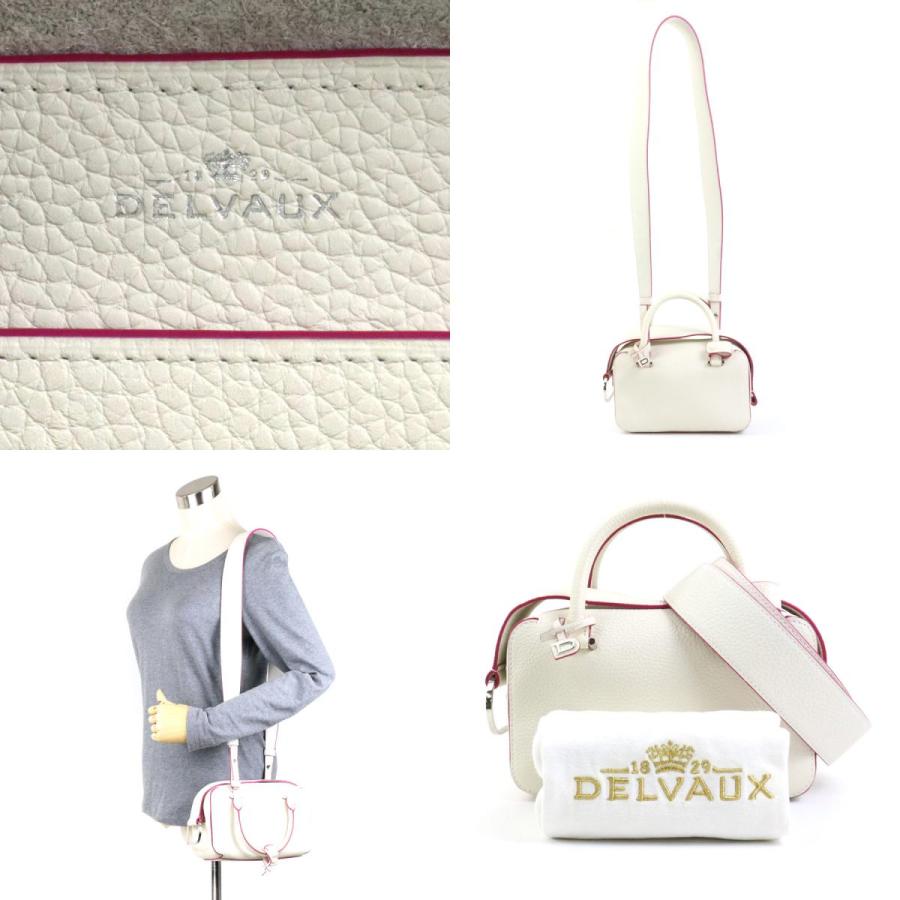 デルヴォー　クールボックス　ミニ　ショルダーバッグ　ハンドバッグ　ホワイト DELVAUX デルヴォー ハンドバッグ ショルダーバッグ クールボックス