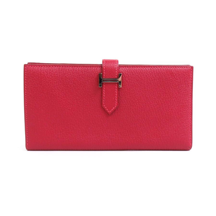 エルメス HERMES 二つ折り長財布 ベアンクラシック シェブルミゾル 