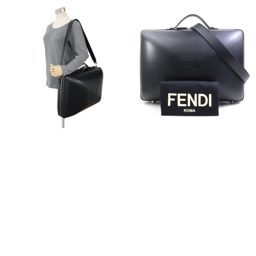 FENDI ブラック ボストンバッグ FENDI（フェンディ） ボストンバッグ ラージ スーツケース レザー