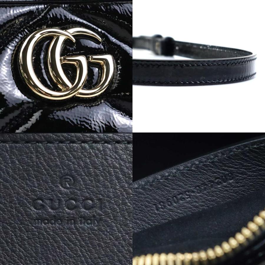 GUCCI（グッチ） ショルダーバッグ パテントレザー ブラック