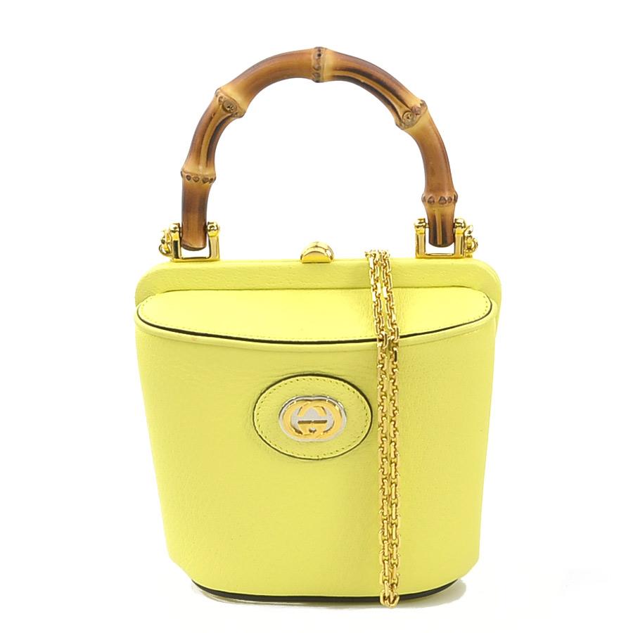 GUCCI（グッチ） ハンドバッグ ショルダーバッグ バンブー レザー
